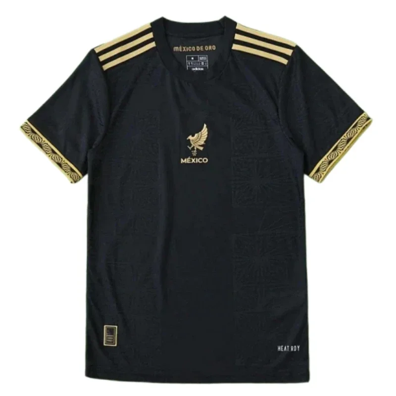 Camiseta de Fútbol México Gold Cup Versión Jugador Negro