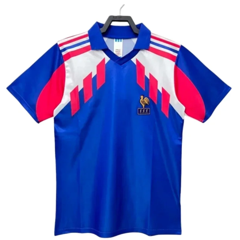 Francia 1990 Casa Camiseta Retro Versión Aficionado