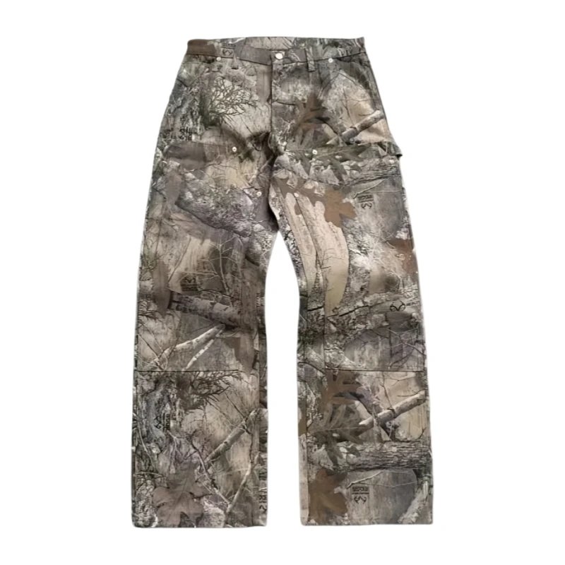 Forest Pattern Double Knee Denim