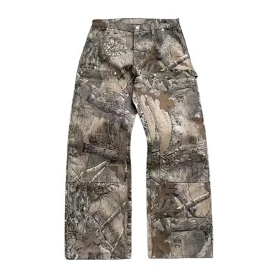 Forest Pattern Double Knee Denim