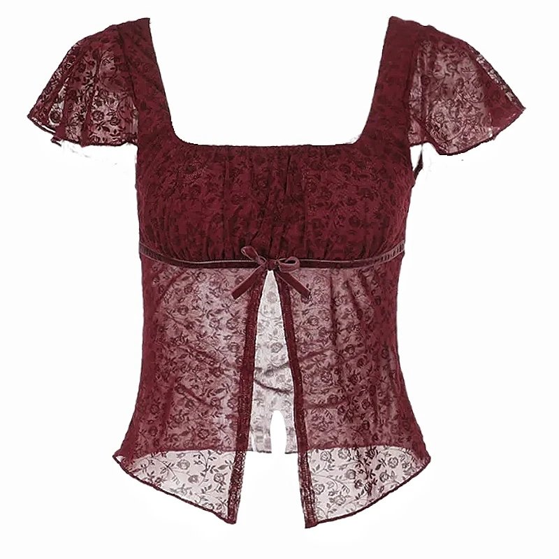 Hollowed-out backless halter top