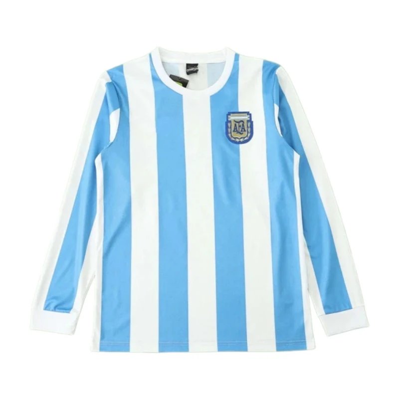 86 season Argentina home Long sleeved Fan version