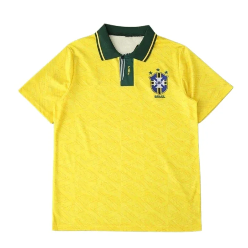 Camiseta Brasil Local Retro Temporada 9193 Versión Aficionado