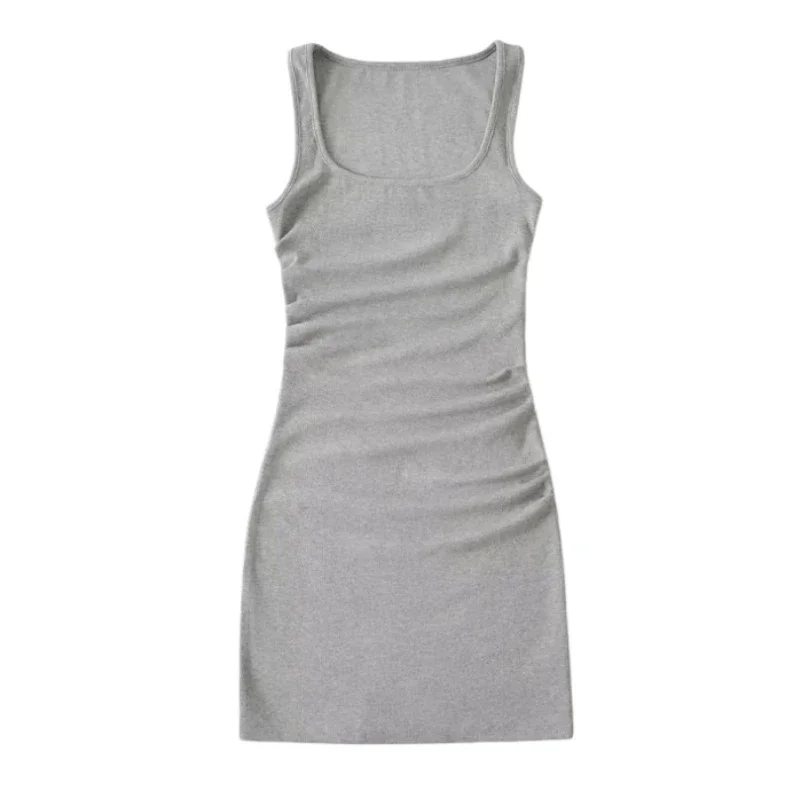 Vestido de Color Liso Básico