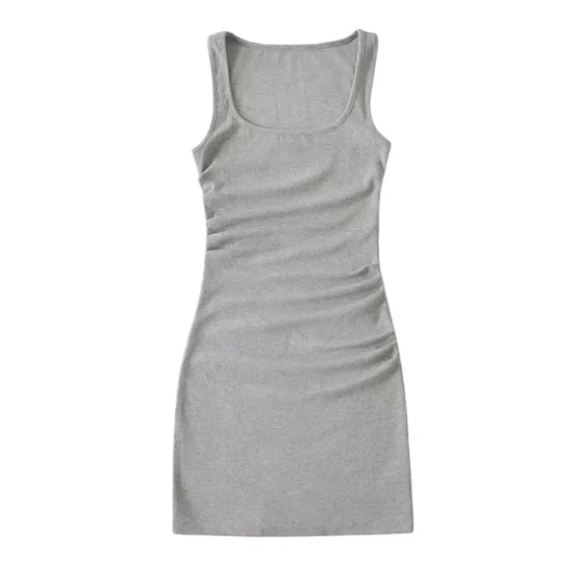 Vestido de Color Liso Básico