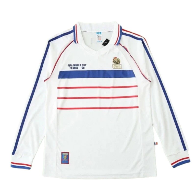 1998 season France away Long sleeved retro Fan version