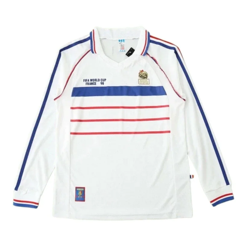 Francia 1998 Camiseta de Visitante Manga Larga Versión Retro Aficionado