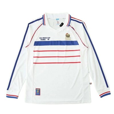 1998 season France away Long sleeved retro Fan version