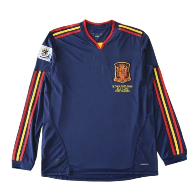 Camiseta España UEFA 2010 Visitante Manga Larga Retro Fan