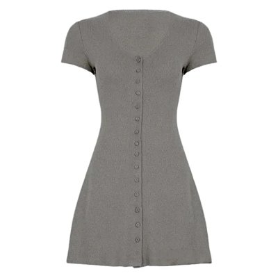 Hot girl knitted dress