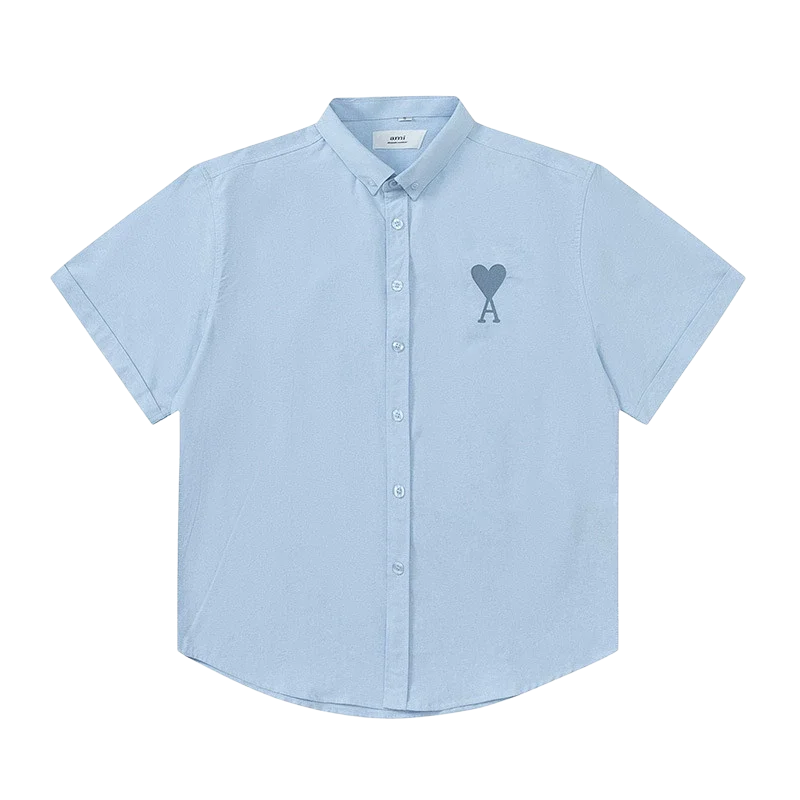 DX36 Cotton Long Sleeve Casual Loose Fit Button-Down Shirt for Men and Women