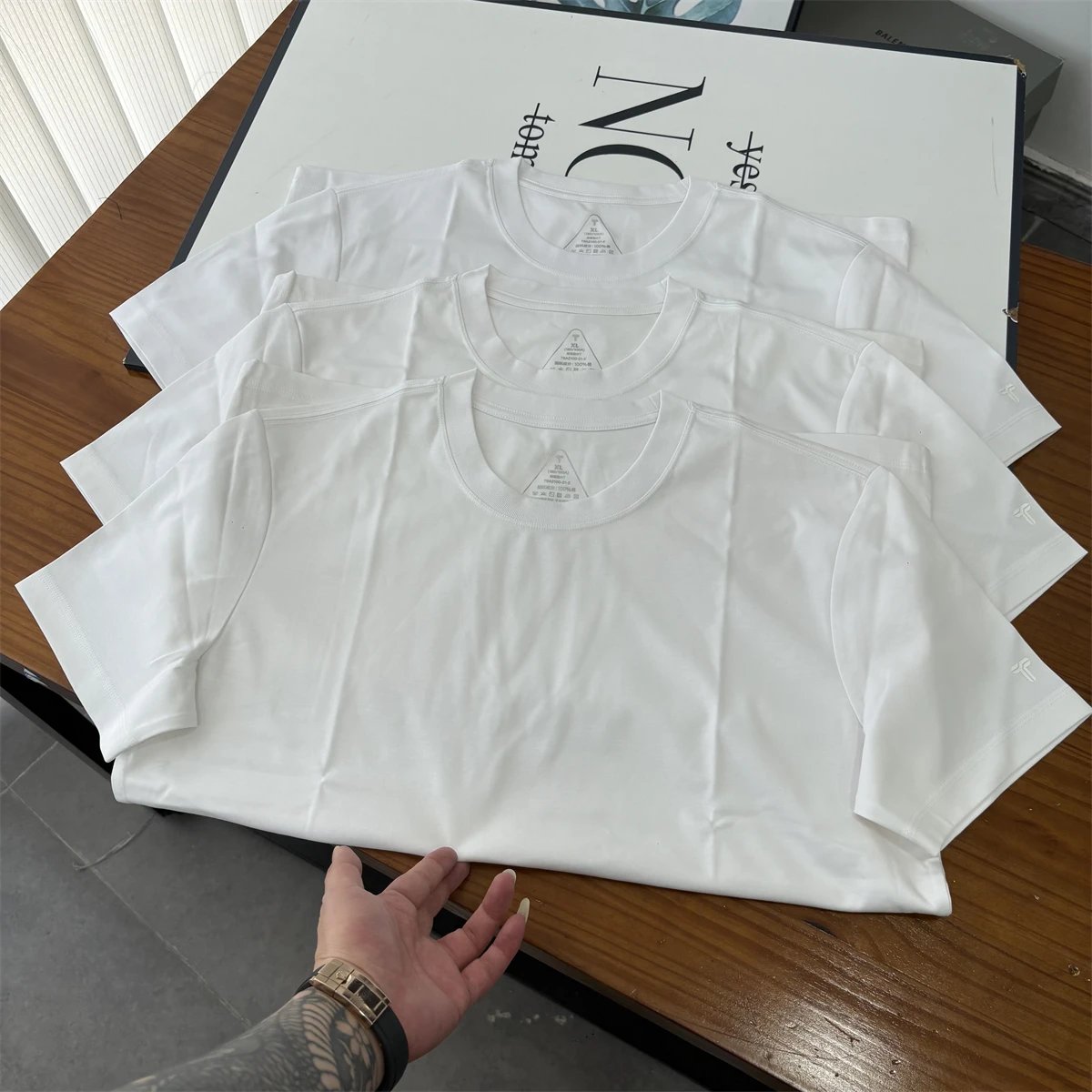 Three-Protection White T-Shirt