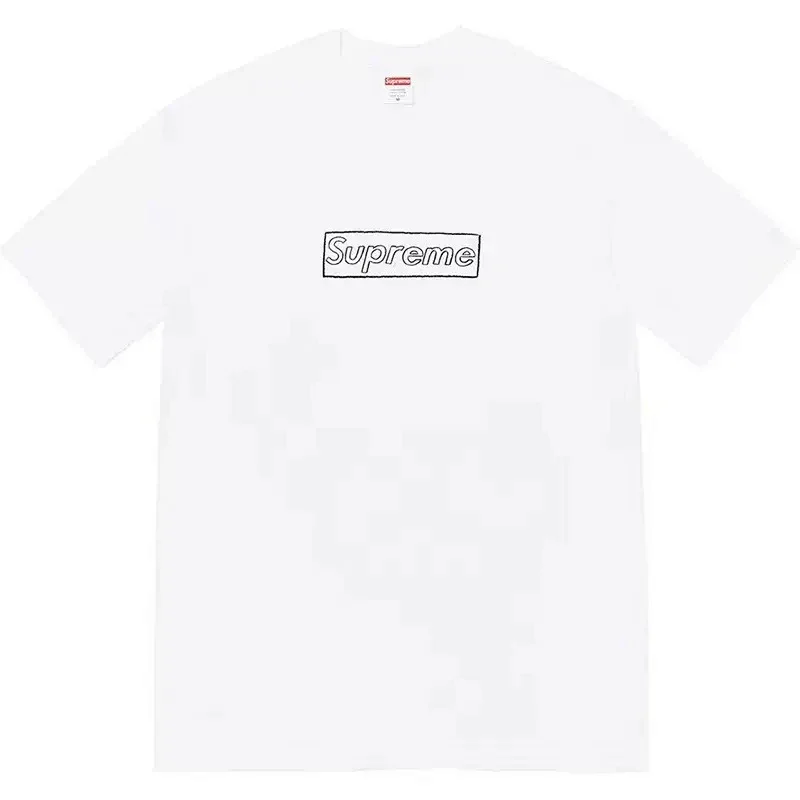 Supreme Sketch Outline Box Logo Tee