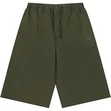 Nike Military Green Wide-Leg Quick-Drying 3/4 Pants