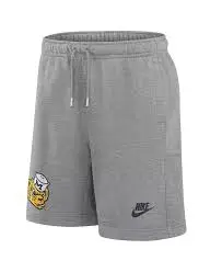 Nike Casual Half-Length Sweat Shorts with Allover Cartoon Embroidery and Subtle Patterning