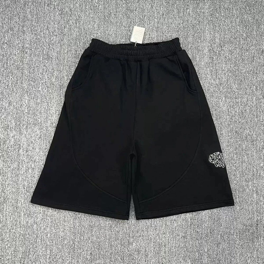 Mertra paisley small logo black shorts