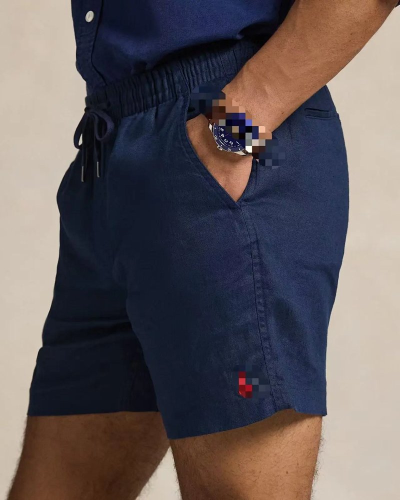 (¥128)## men‘s linen short 男款亚麻短裤 M