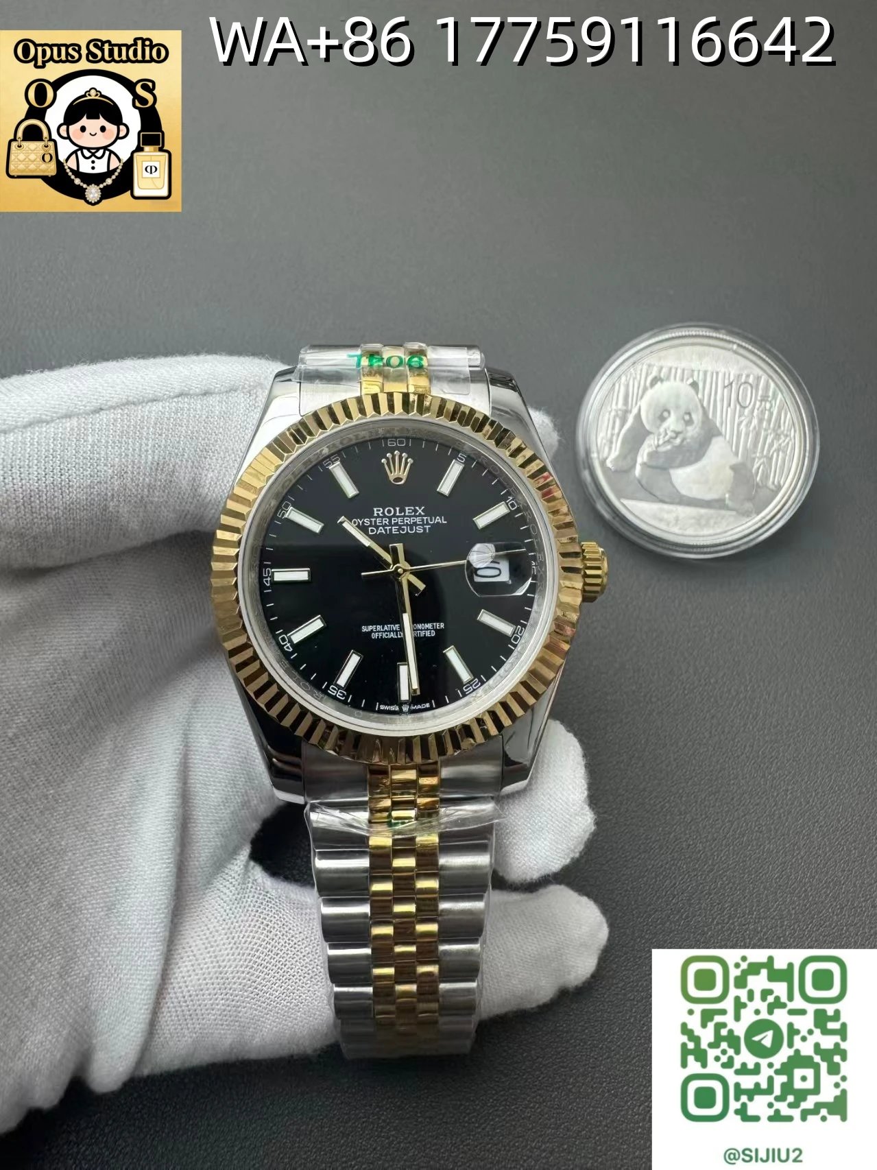 Two-Tone Black Dial