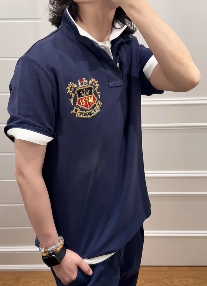 （¥168）##short-sleeved polo shirt短袖POLO衫517076E
