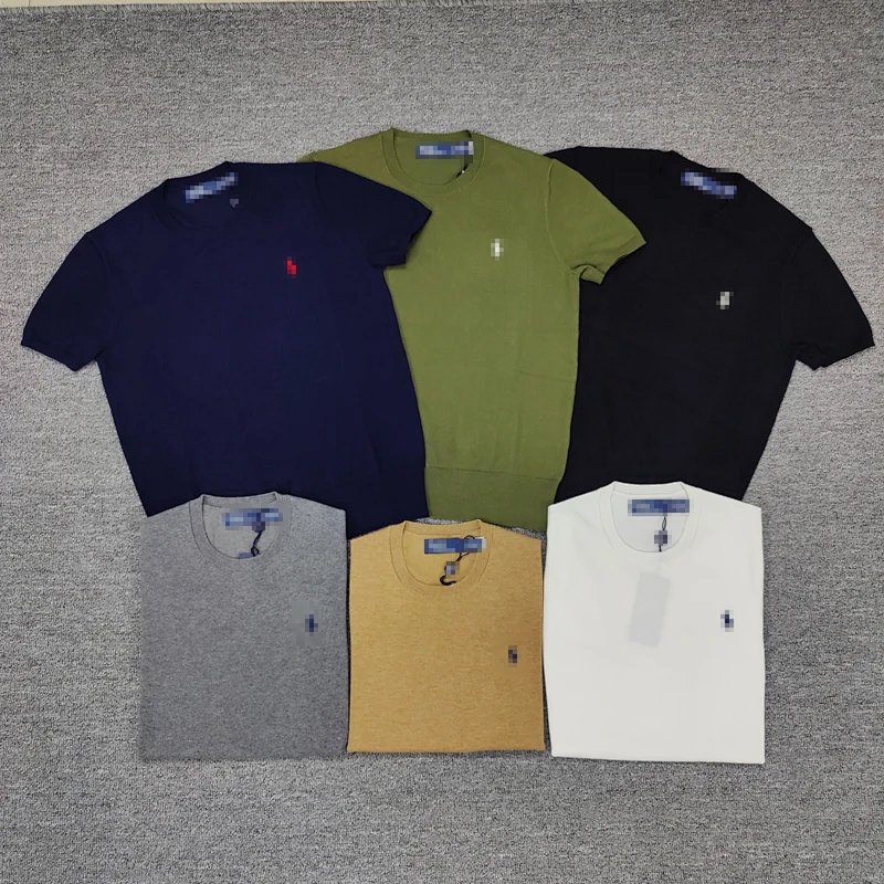 （¥125）#Women's horse cotton knitted short sleeved shirt女款匹马棉针织短袖C