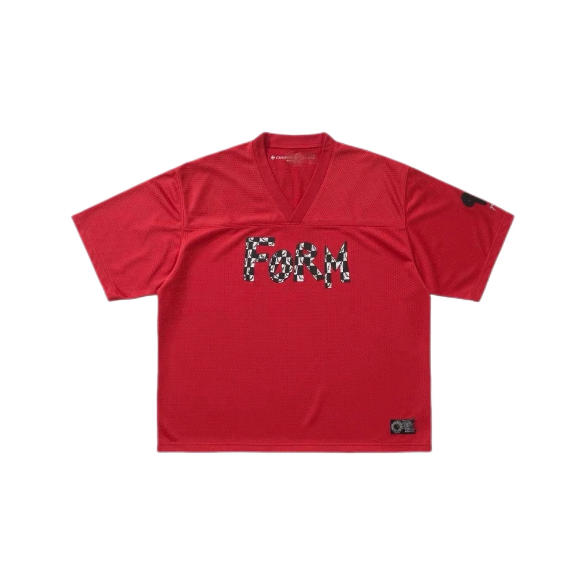 CH red short sleeved ice hockey jersey