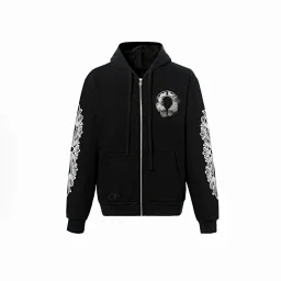 thumbnail for Painter made ch, inner waffle zipper hoodie, 925 silver, silver-plated white copper