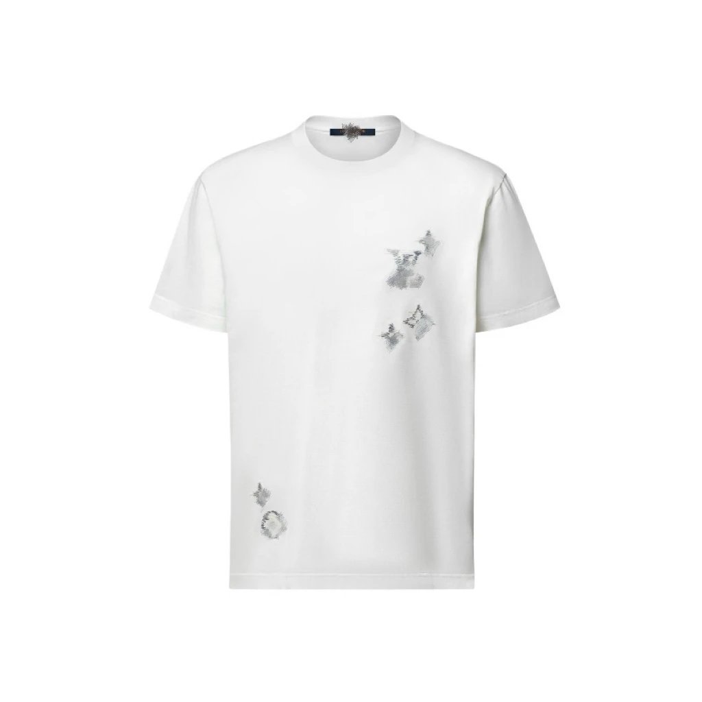FW26 Constellation Embroidered White Short Sleeve