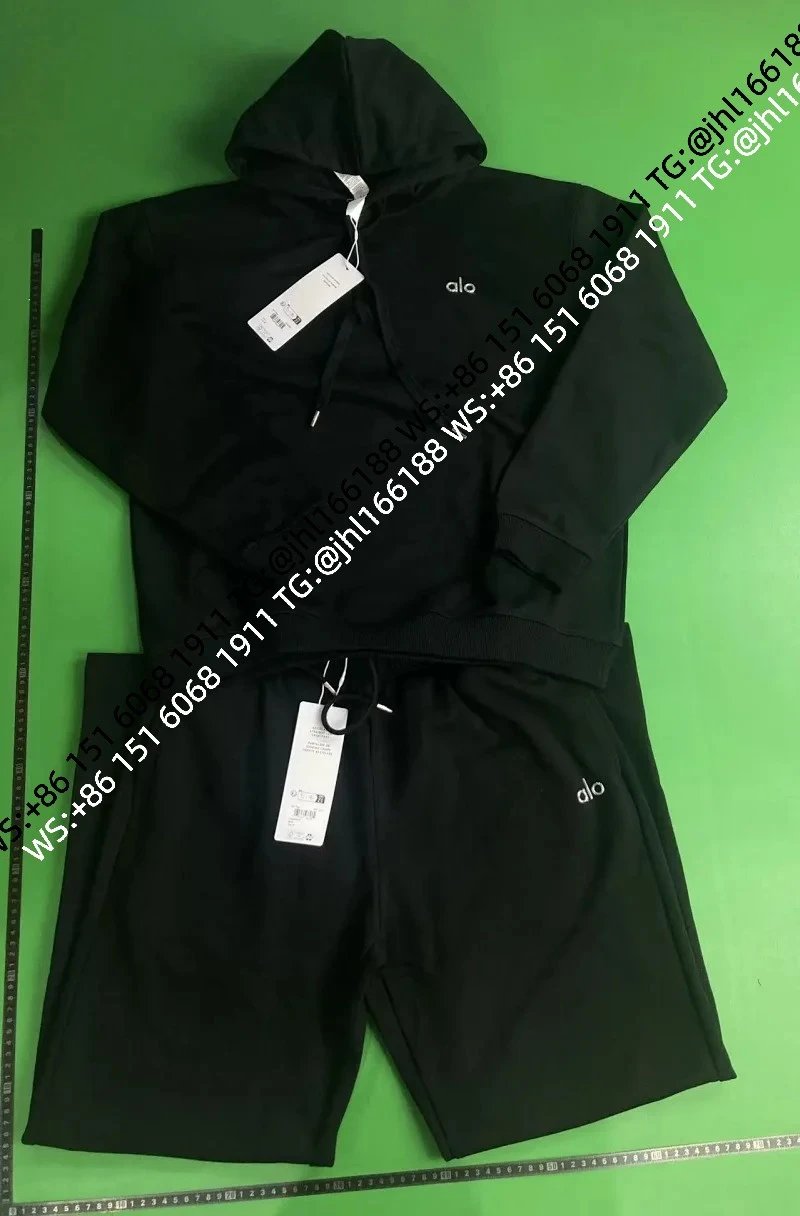 (2.0 Version) Black Hooded Straight-Leg Set