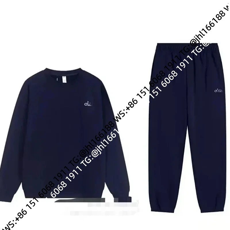 Navy Crew Neck Jogger Set