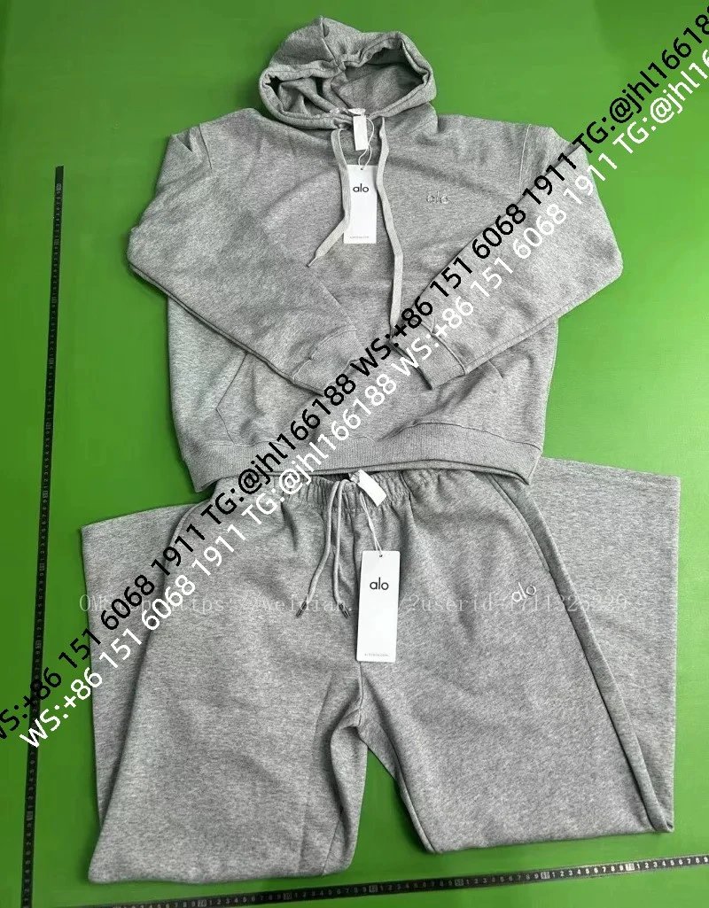 (2.0 Version) Grey Hooded Straight-Leg Set