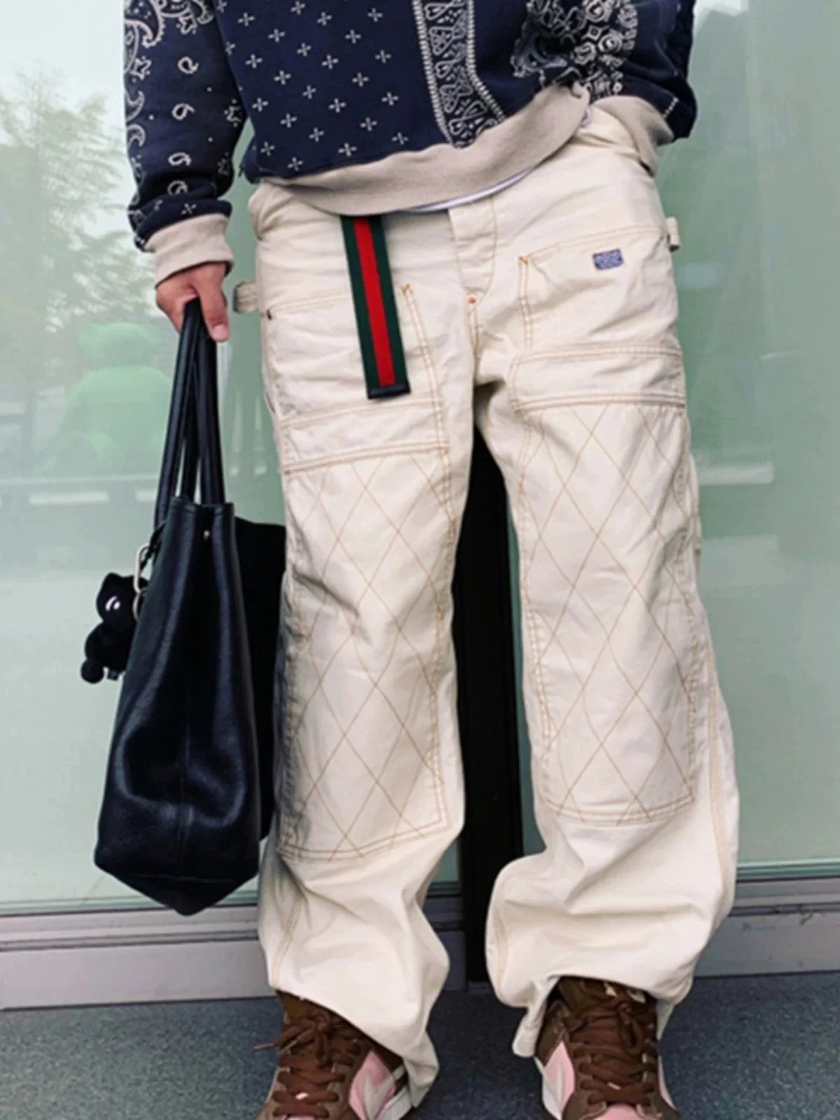 Japanese-Style Retro Workwear Trousers photo 8