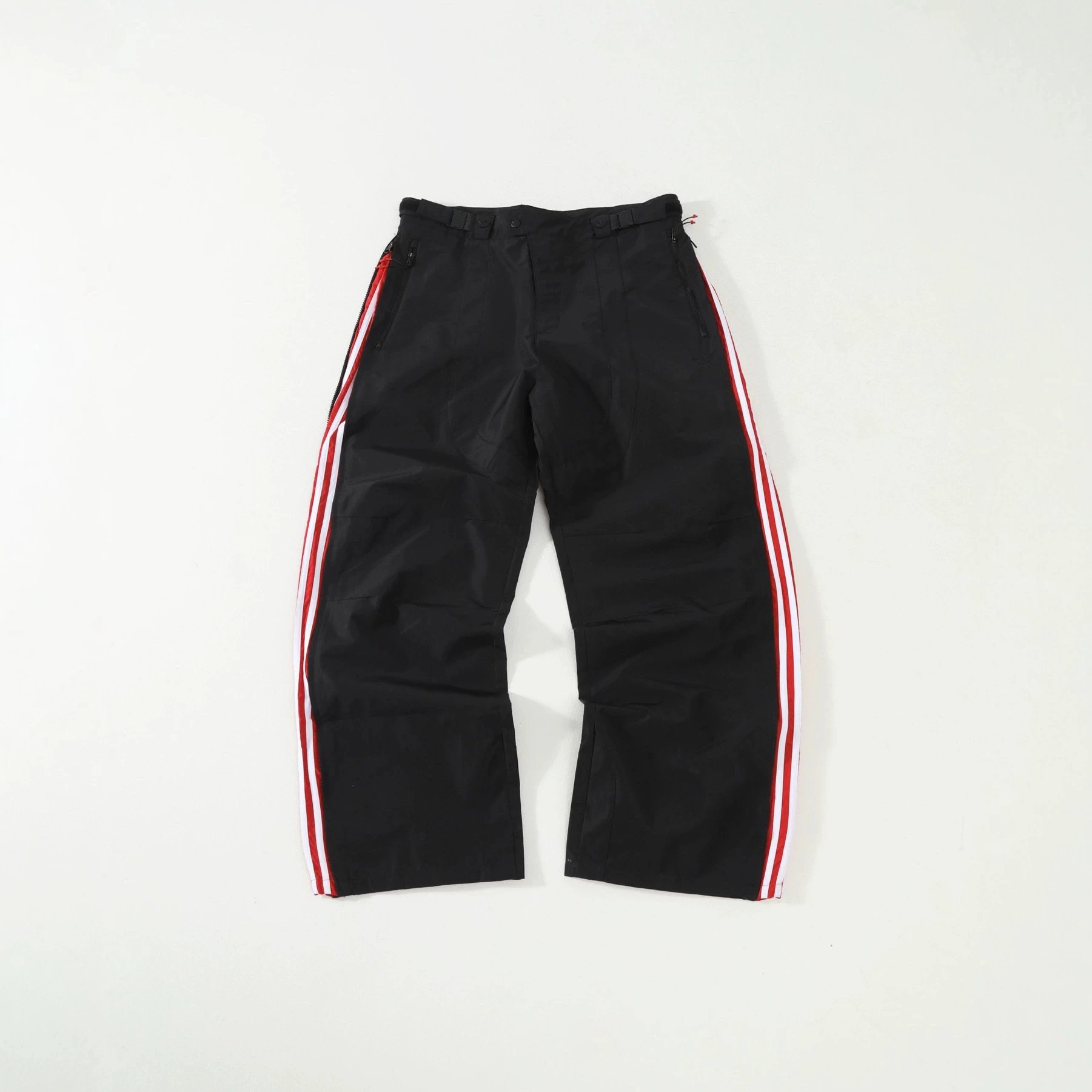 Color-Block Casual Straight-Leg Trousers