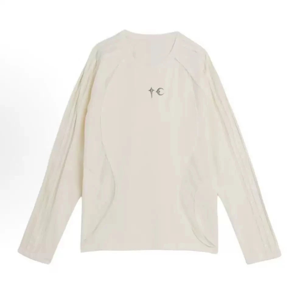Washed Distressed Embroidered Long-Sleeve T-Shirt photo 6
