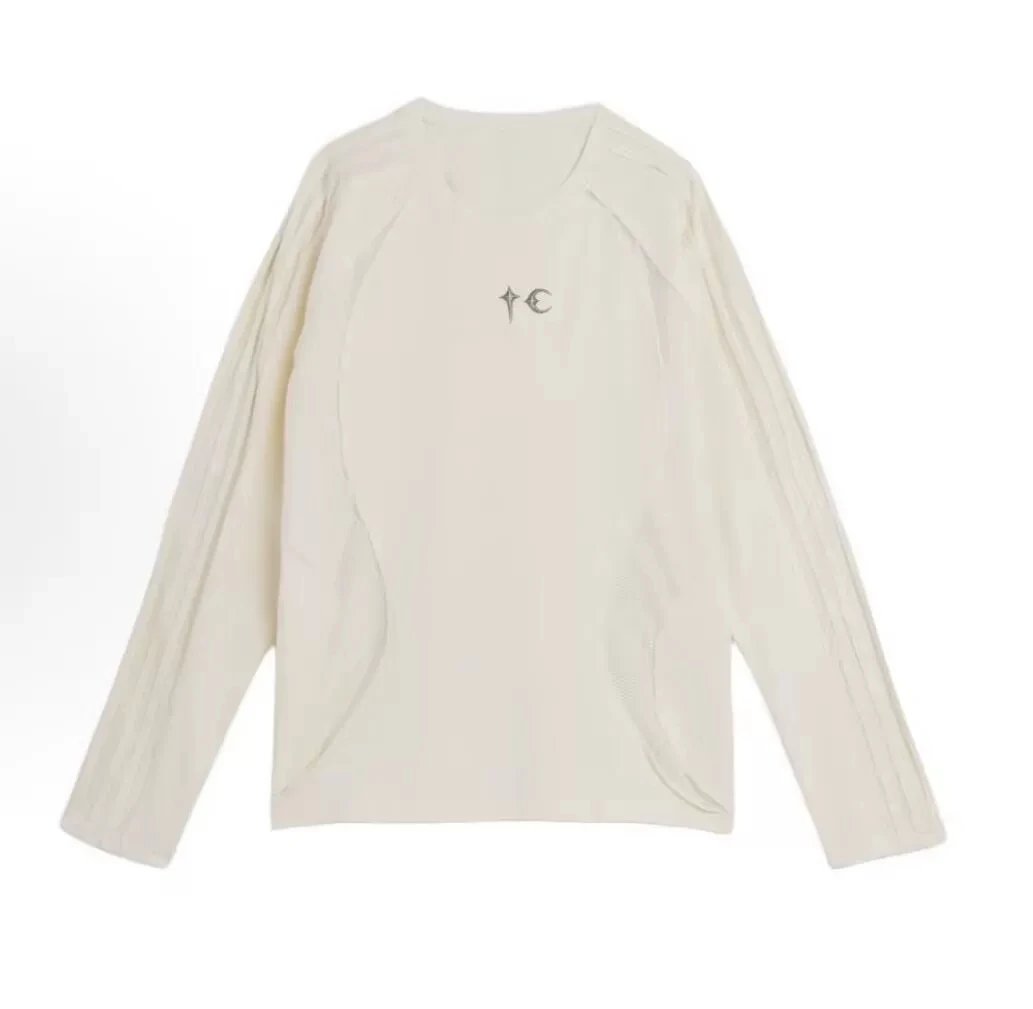Washed Distressed Embroidered Long-Sleeve T-Shirt photo 3