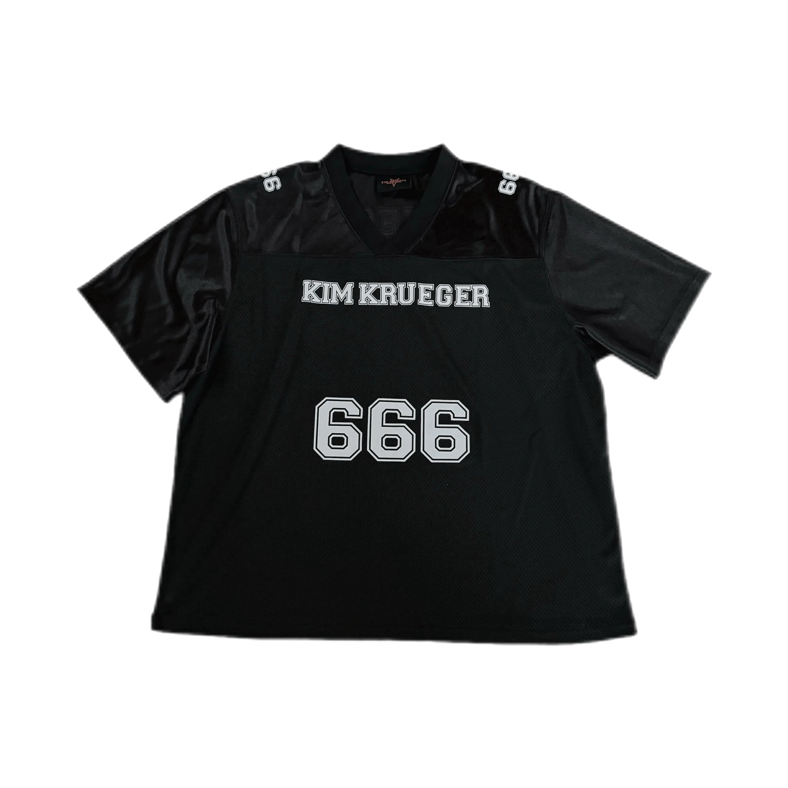 Hollow-Out Mesh Rugby Jersey T-Shirt