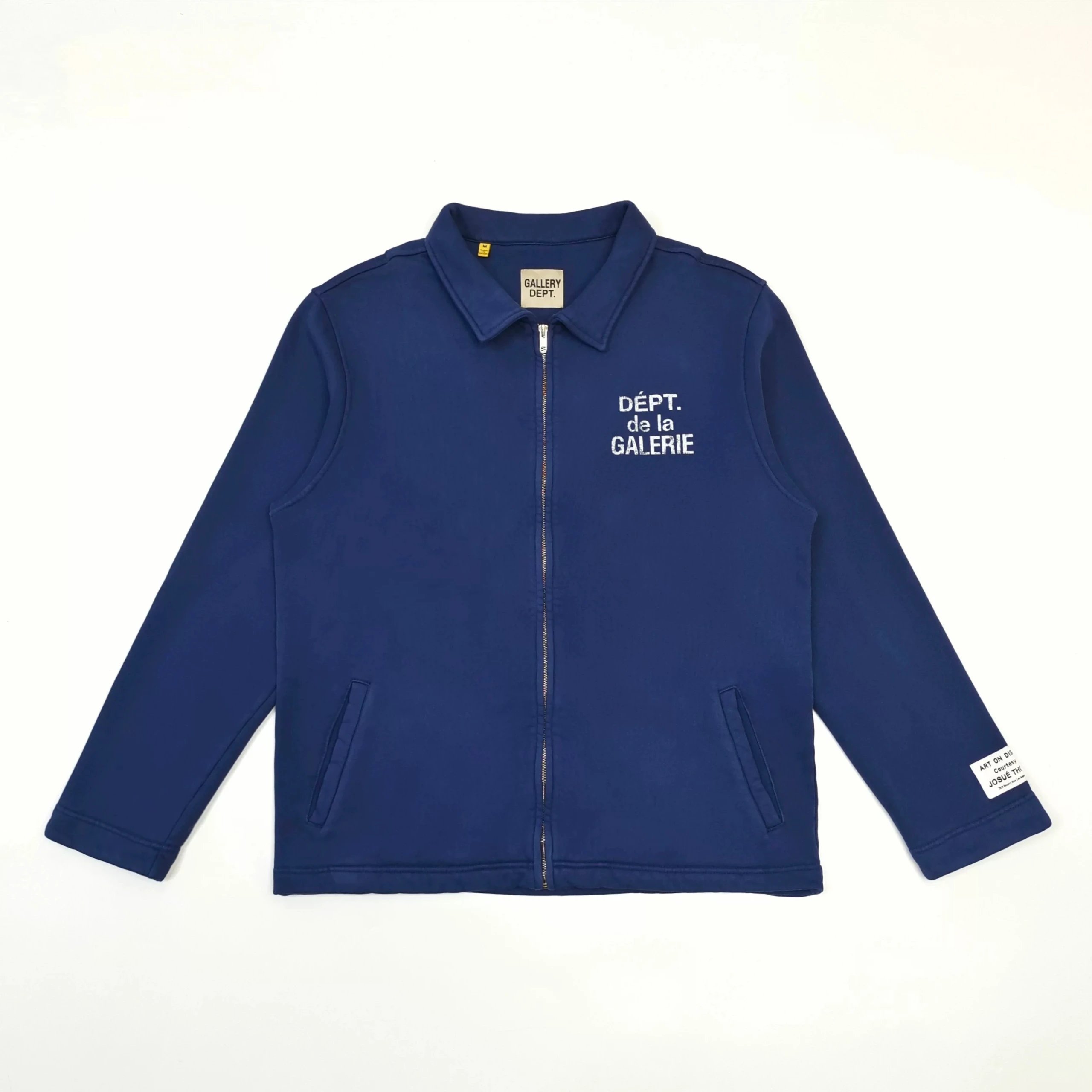 White and French Blue Vintage Jacket photo 2