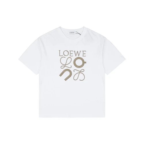 Loe ON Co branded Flower Emblem Embroidered Short Sleeve