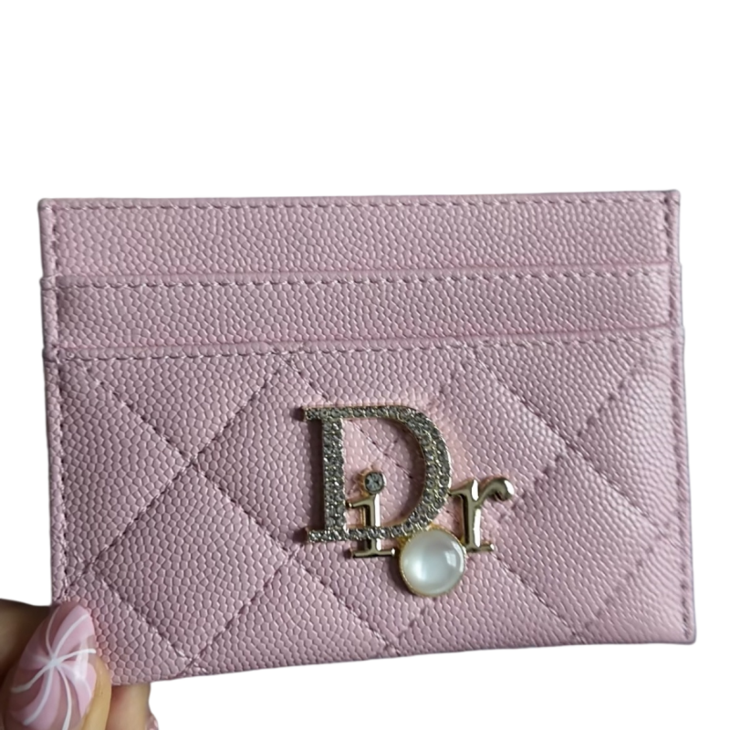 Dior pink cardholder