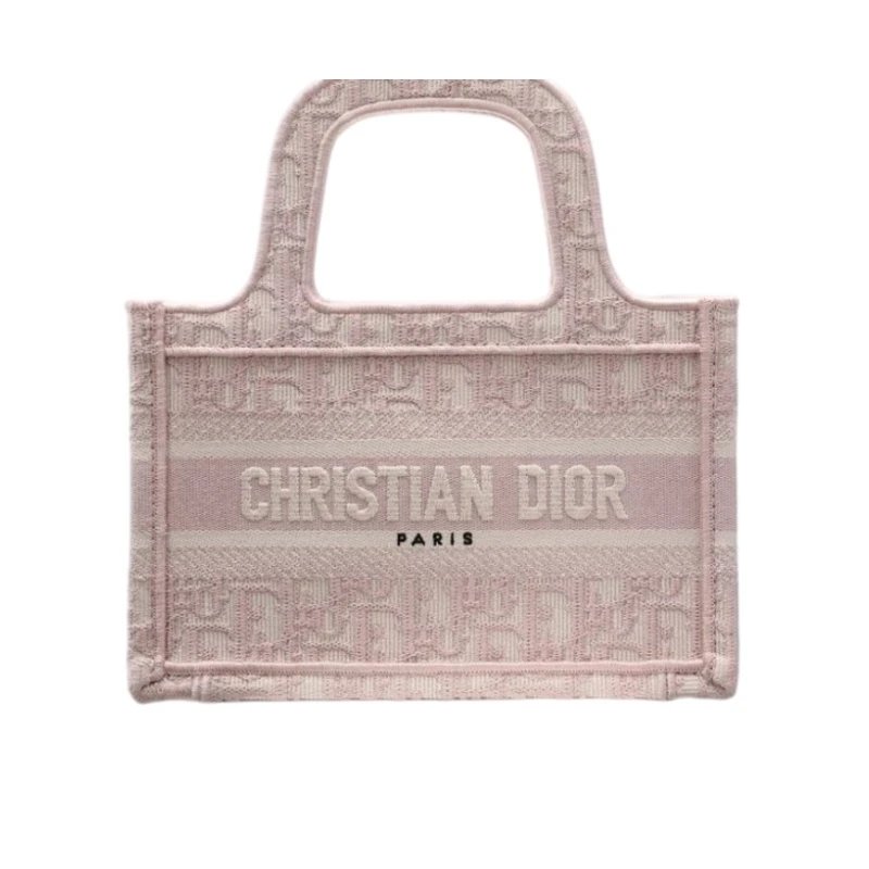 Pink mini Dior tote