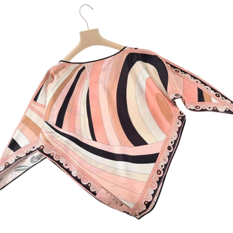 Pucci silk poncho