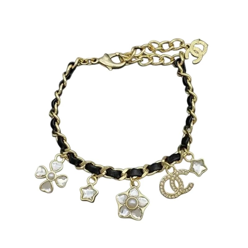 Chanel charm bracelet tweed
