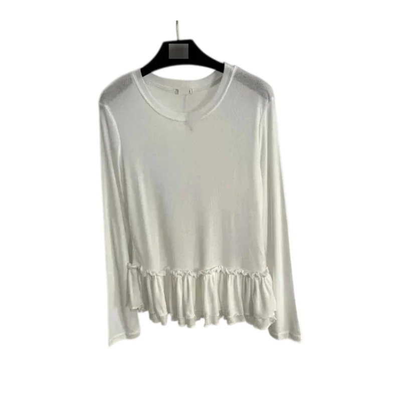 Miu Miu sheer long sleeve top