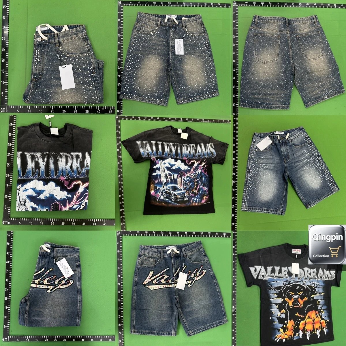 OS02-Vale Washed Distressed Print Short Denim Shorts Casual Street Style WhatsApp +85253408810