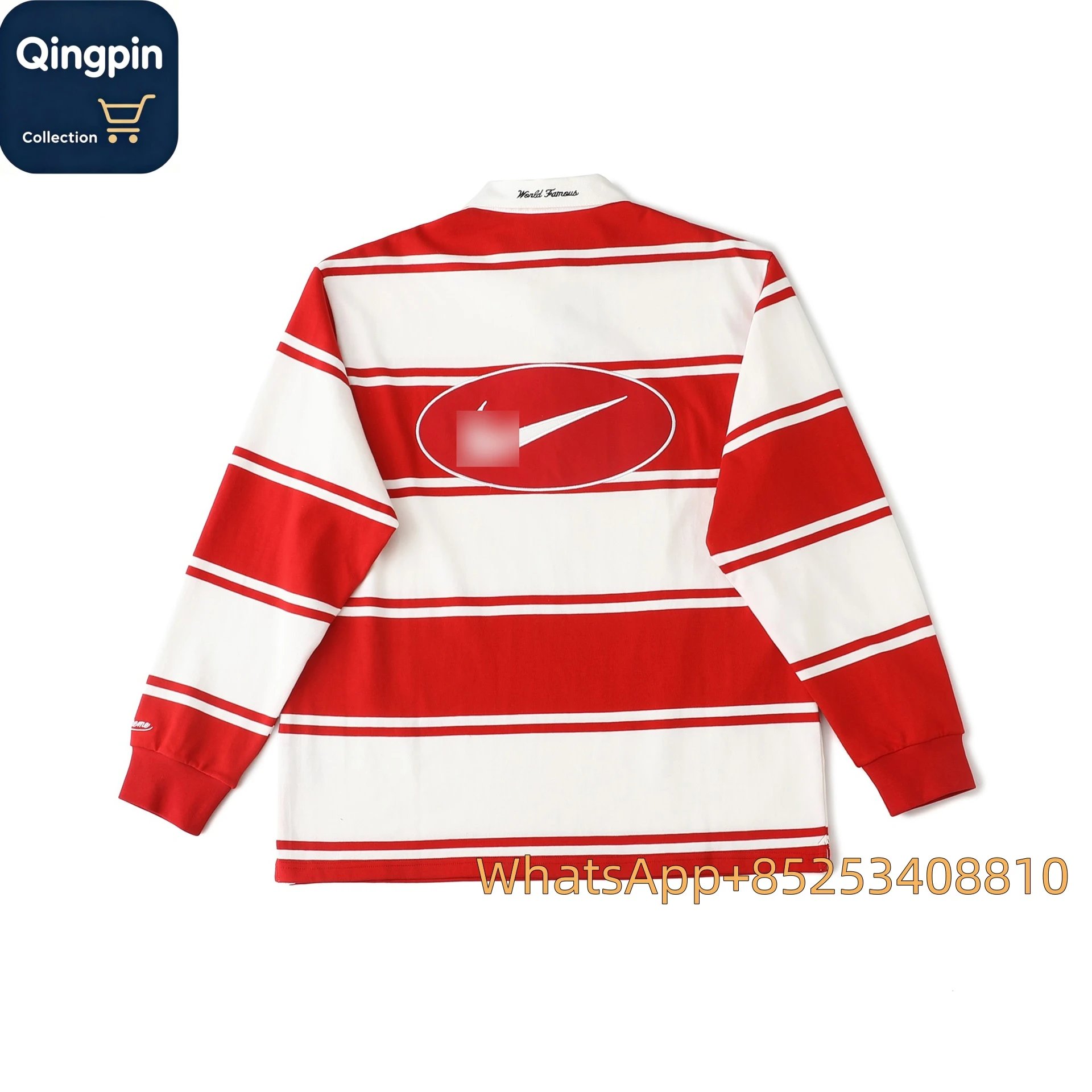 Nike Supreme Stripe Sweatshirt Red White