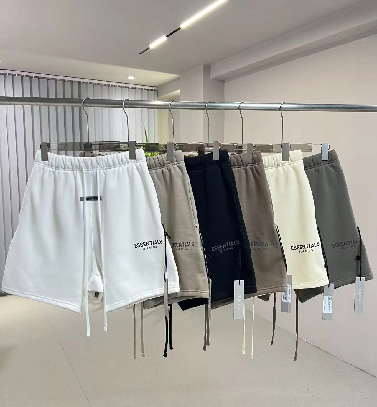 "ESSENTIALS FEAR OF GOD" shorts