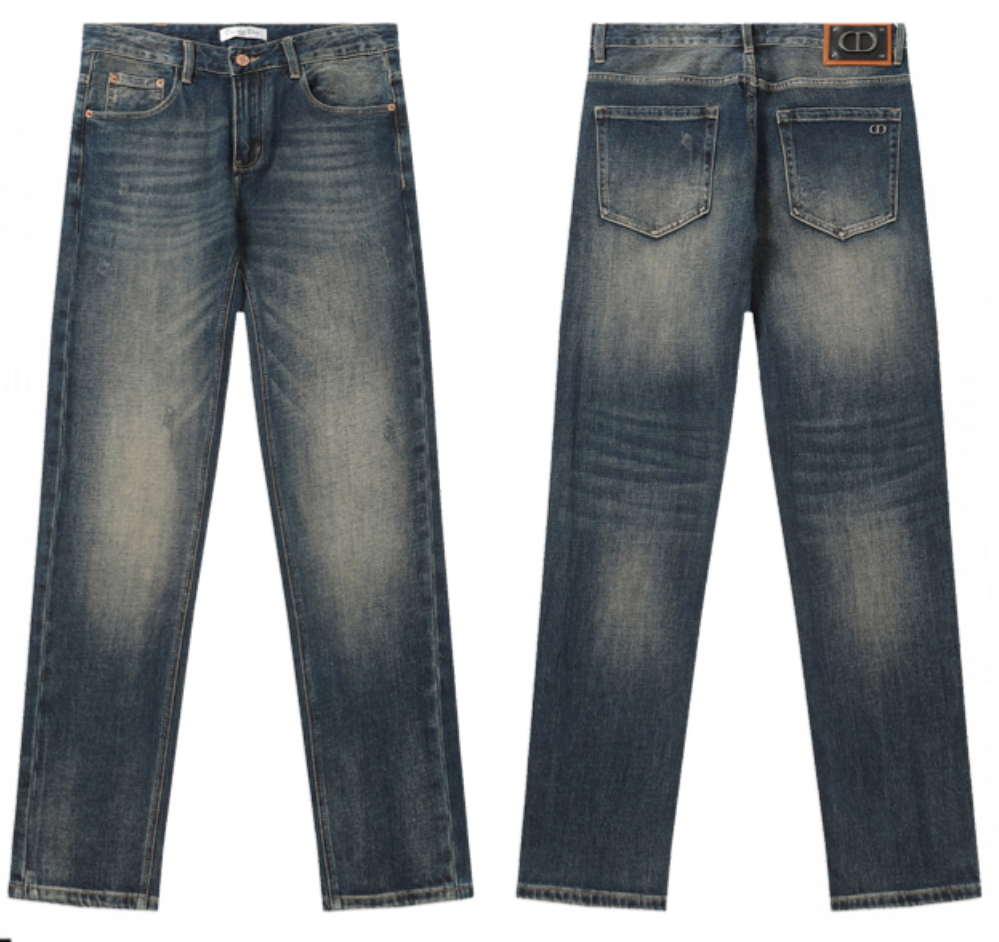 Dior Blue Straight Leg Jeans