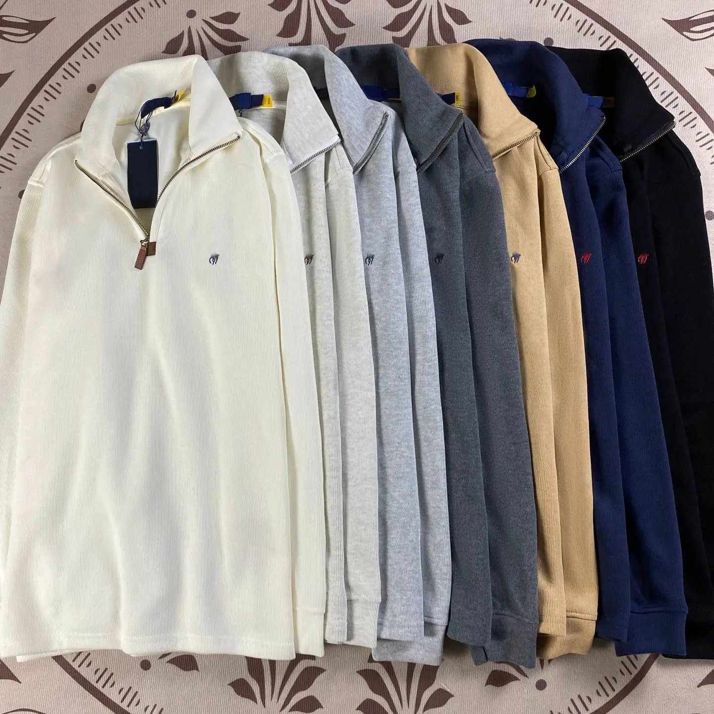Ralph Lauren Multi Color Half-Zip Sweatshirt