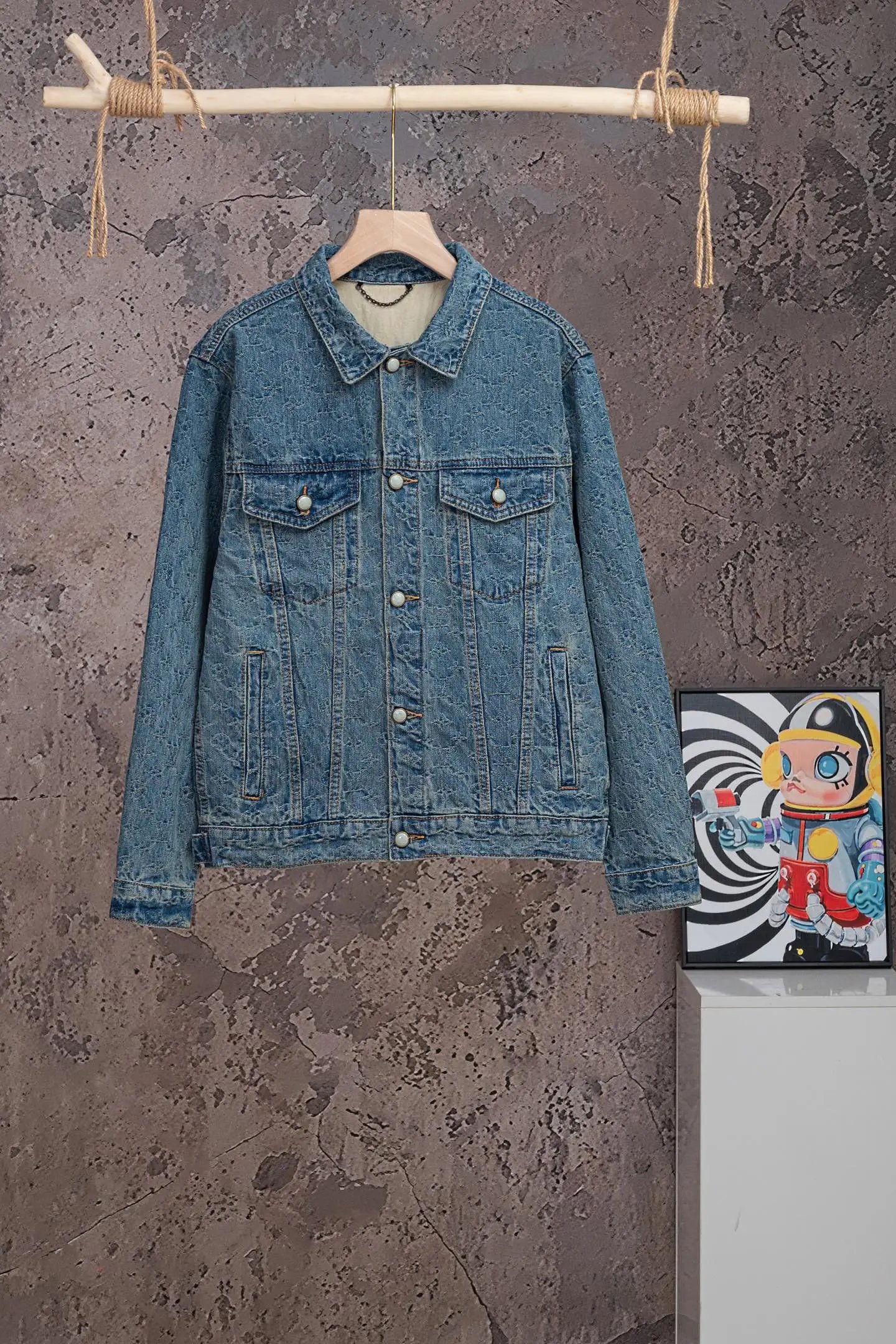 Blue Denim Long Sleeve Jacket