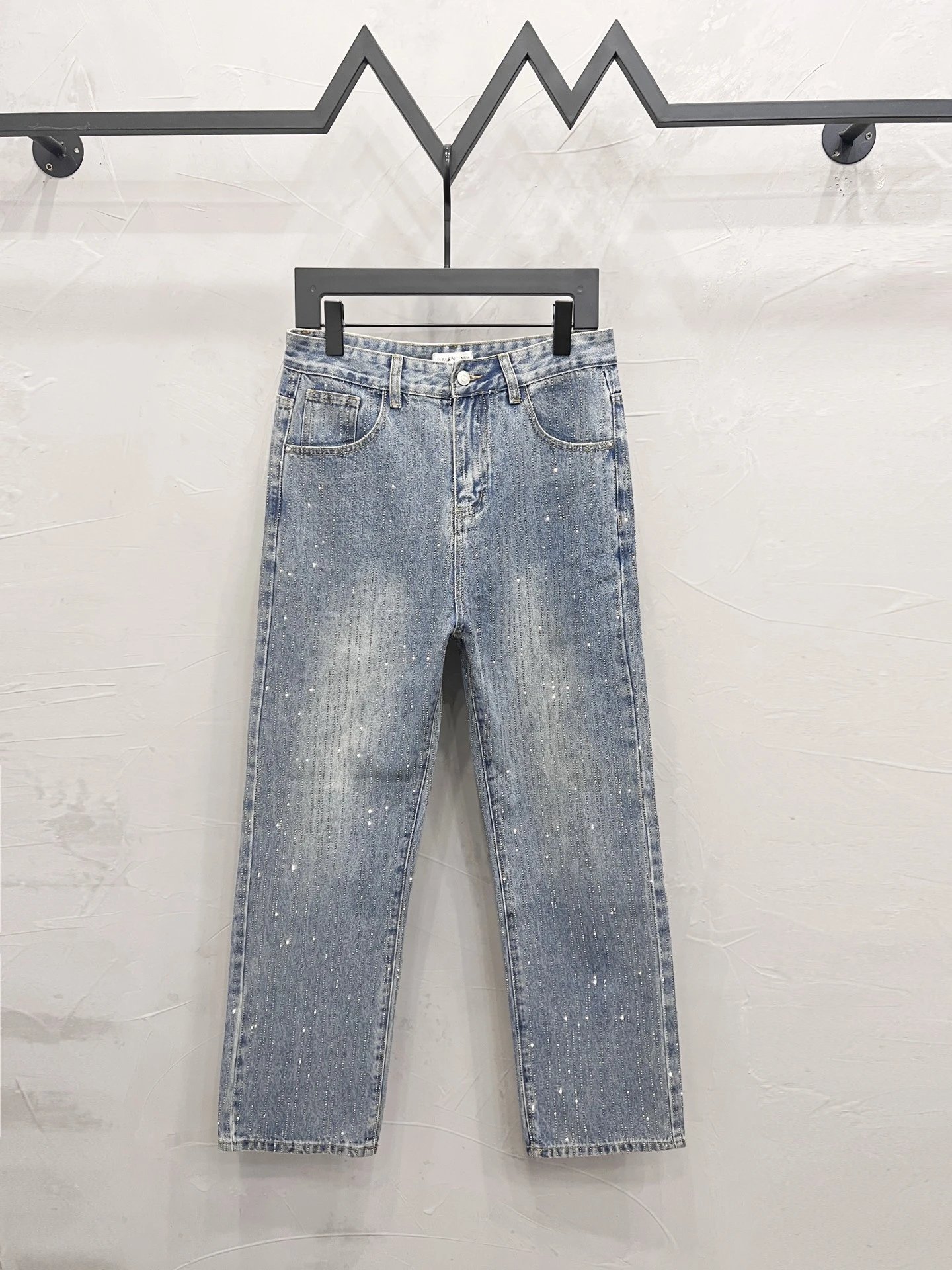 Light Blue Straight Leg Jeans