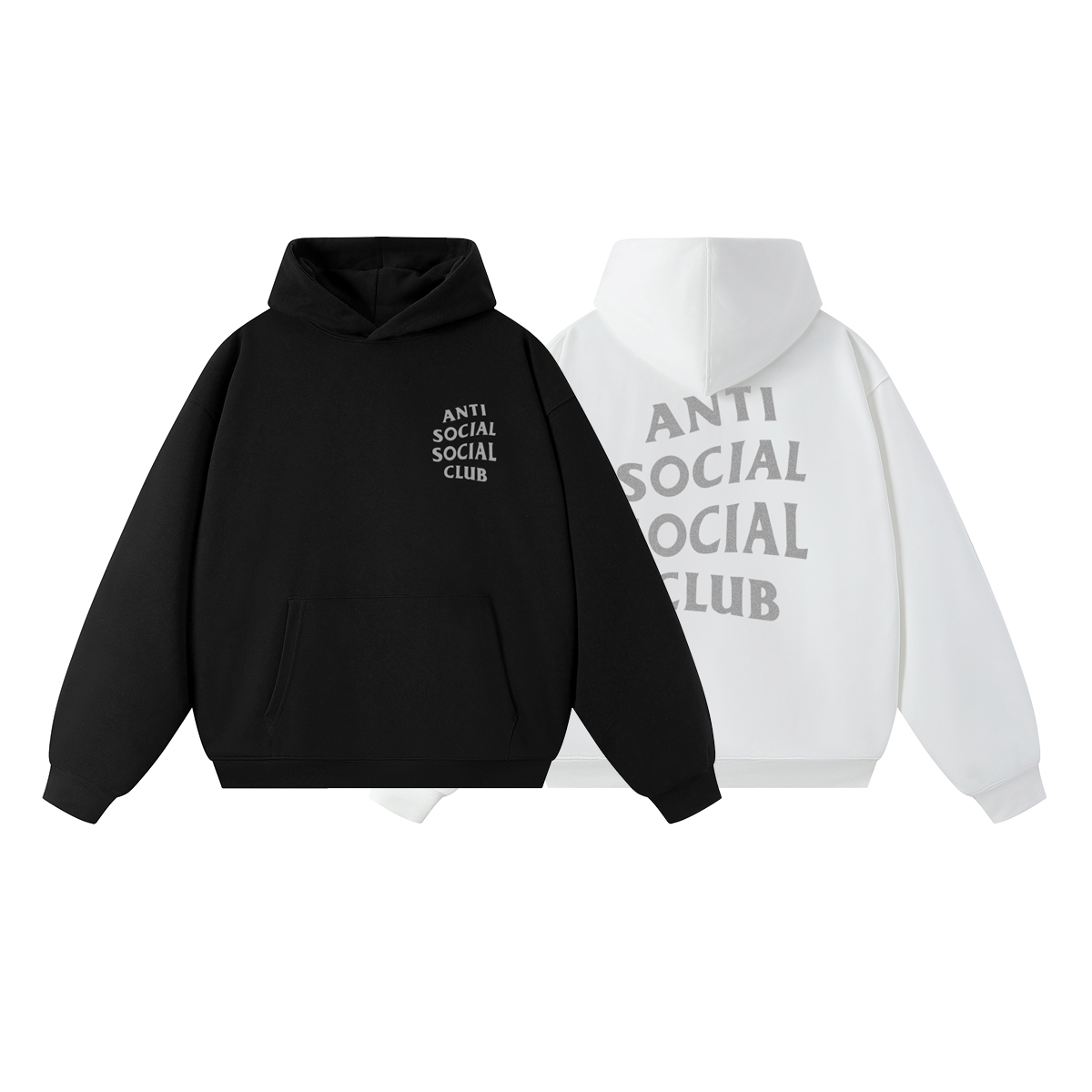 Anti Social Social Club Black and White Hoodie